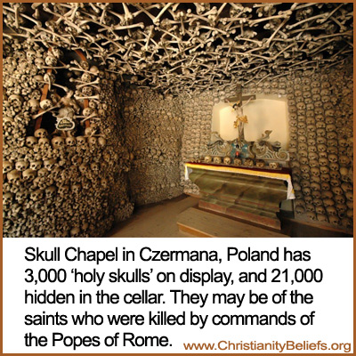 Skull Chapel In Polands has 3,000 holy skulls on display